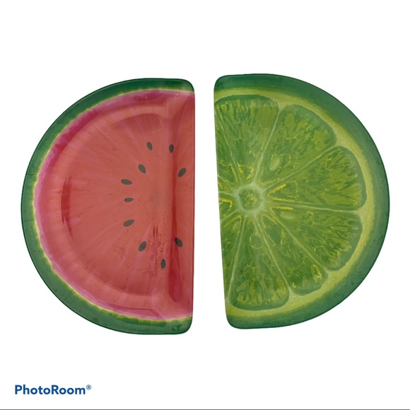 Vintage Watermelon Platter Mela-Ware 15”x101/4” - Picture 4 of 5